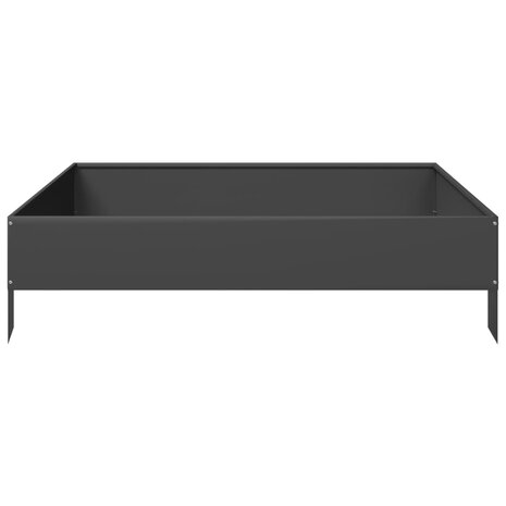 Plantenbak verhoogd 100x100x26 cm staal zwart 4