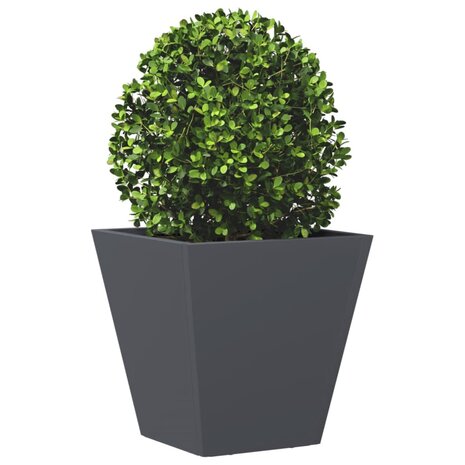 Plantenbak 30x30x30 cm staal antracietkleurig 3