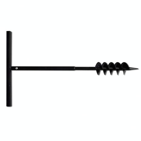 Grondboor 100 mm met 5 m verlengstuk Staal 5