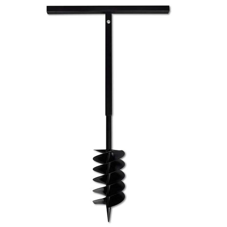 Grondboor met handvat 150 mm en verlengstukken 9 m (staal) 7