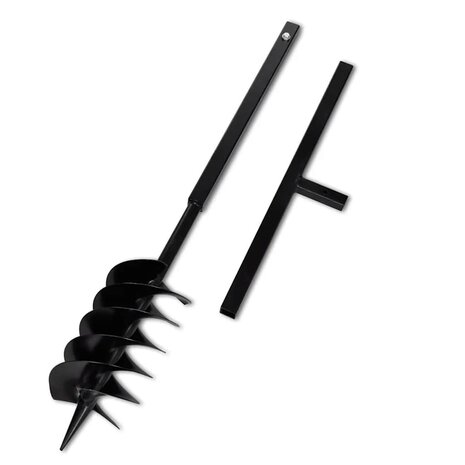 Grondboor met handvat 150 mm en verlengstukken 13 m (staal) 5