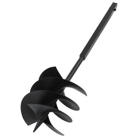 Grondboor met handvat 250 mm met verlengbuis 12 m staal 3