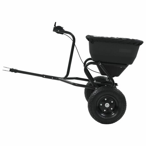Strooiwagen sleepmodel 45 L 125x74x79 cm PVC en staal 4