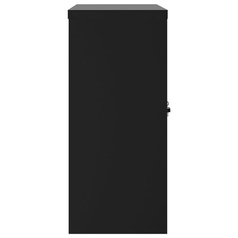 Archiefkast 90x40x90 cm staal zwart 5