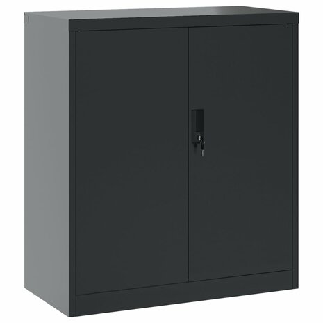 Archiefkast 79x40x90 cm staal antracietkleurig 2