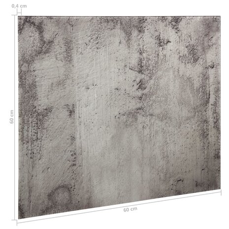 Magneetbord wandmontage 60x60 cm glas 7