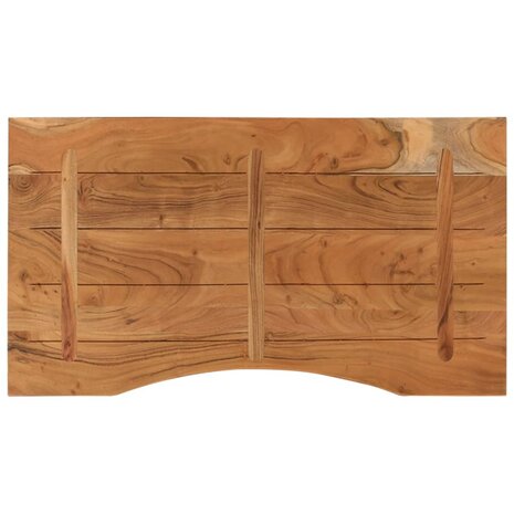 Bureaublad rechthoekig 90x50x2,5 cm massief acaciahout 5