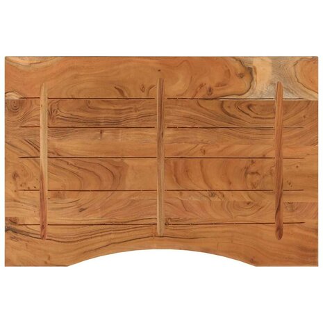 Bureaublad rechthoekig 80x60x2,5 cm massief acaciahout 5