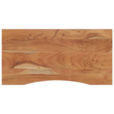 Bureaublad rechthoekig 110x60x2,5 cm massief acaciahout 2