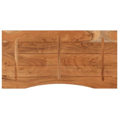 Bureaublad rechthoekig 110x60x2,5 cm massief acaciahout 5