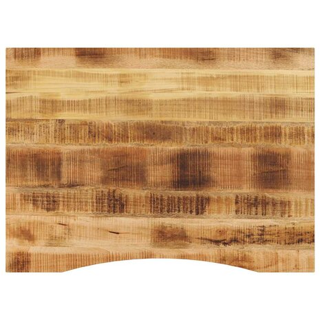 Bureaublad met ronding 100x80x2,5 cm massief ruw mangohout 1