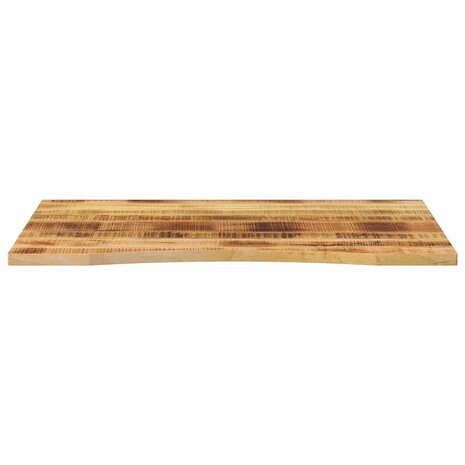 Bureaublad met ronding 100x80x2,5 cm massief ruw mangohout 3