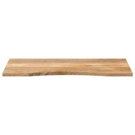 Bureaublad met ronding 110x50x2,5 cm massief ruw mangohout 3