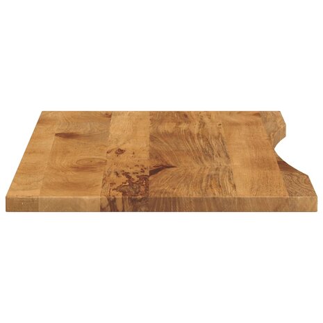 Bureaublad met ronding 110x60x2,5 cm massief ruw mangohout 4
