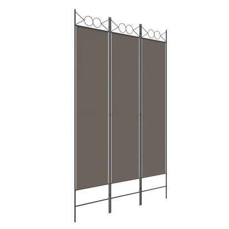  Kamerscherm met 3 panelen 120x220 cm stof antracietkleurig 2