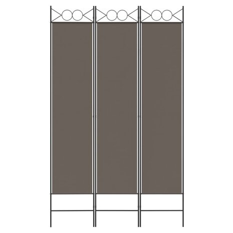  Kamerscherm met 3 panelen 120x220 cm stof antracietkleurig 3