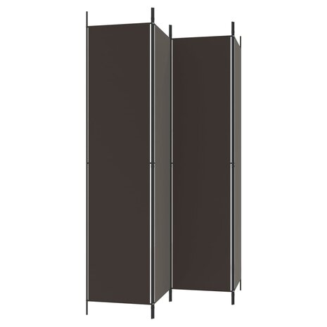  Kamerscherm met 4 panelen 200x220 cm stof bruin 4