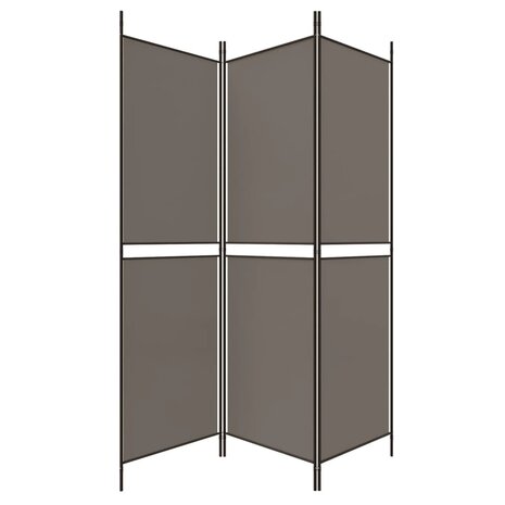 Kamerscherm met 3 panelen 150x180 cm stof antracietkleurig 4