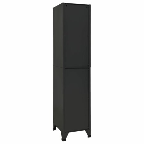 Lockerkast 38x45x180 cm staal antracietkleurig 5