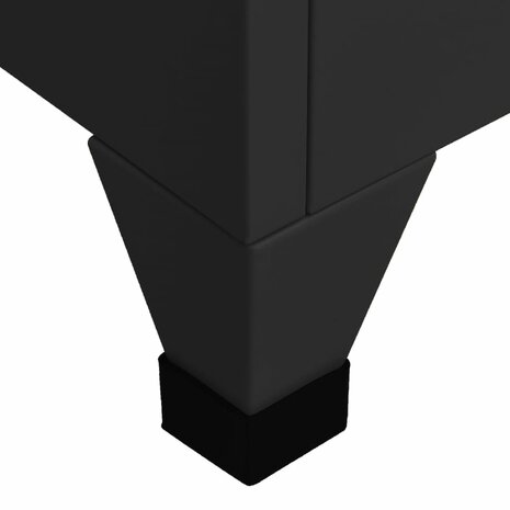 Lockerkast 38x40x180 cm staal zwart 6