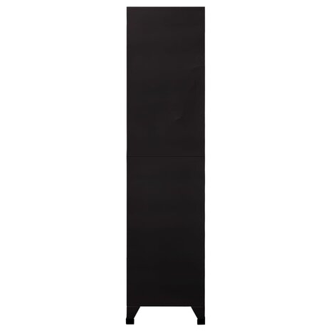 Lockerkast 90x45x180 cm staal zwart 4