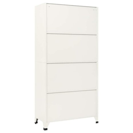 Lockerkast 90x45x180 cm staal grijs en blauw 5