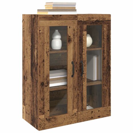 Opbergkast Wandgemonteerd Oudhout 69,5 x 34 x 90 cm 3