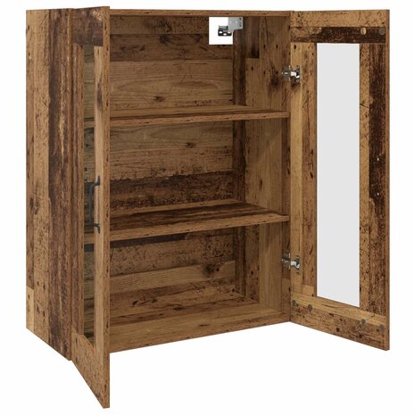 Opbergkast Wandgemonteerd Oudhout 69,5 x 34 x 90 cm 5