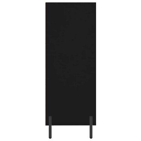 Schappenkast 69,5x32,5x90 cm bewerkt hout zwart 5