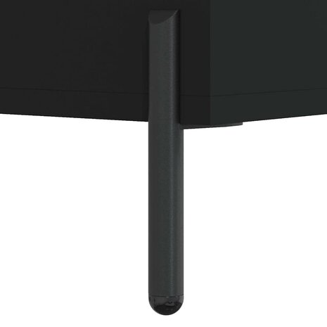 Schappenkast 69,5x32,5x90 cm bewerkt hout zwart 7