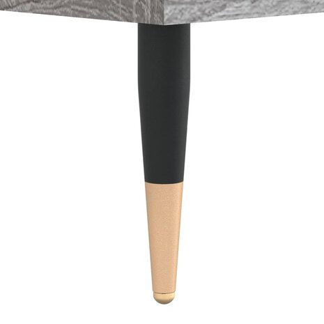 Platenkast 85x38x48 cm bewerkt hout grijs sonoma eikenkleurig 7