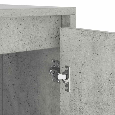 Wasmachinekast Betonkleurig 87 x 60 x 89 cm Bewerkt hout 9