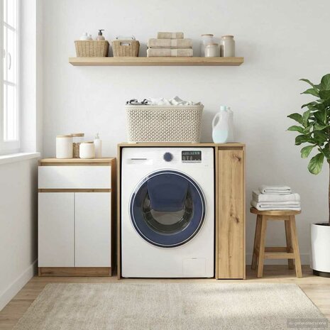 Wasmachinekast Artisan Eiken 87 x 60 x 89 cm Bewerkt hout 1