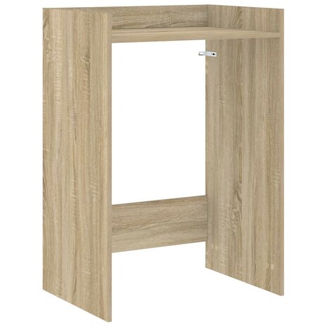 Wasmachinekast met opslag Sonoma 67,5 x 48 x 97 cm Bewerkt hout 2