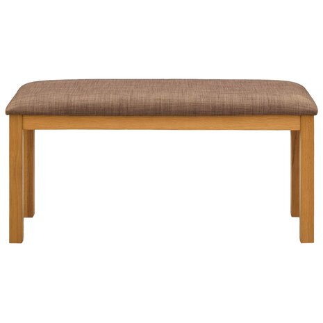 Eetbank 95 x 32 x 45 cm Massief Eikenhout Grijs 3