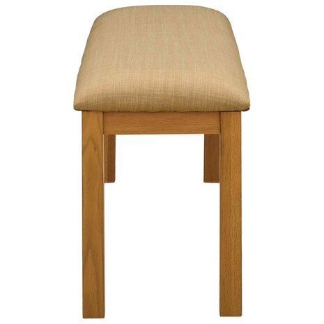 Eetbank 95 x 32 x 45 cm Massief Eikenhout Beige 4