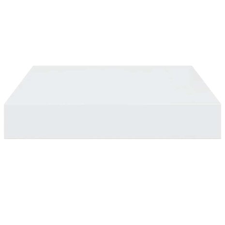 Wandschap zwevend 23x23,5x3,8 cm MDF hoogglans wit 7