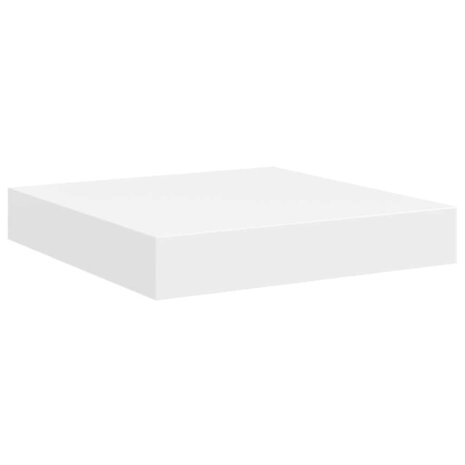 Wandschap zwevend 23x23,5x3,8 cm MDF wit 2