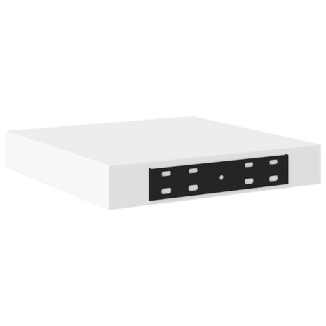 Wandschap zwevend 23x23,5x3,8 cm MDF wit 8