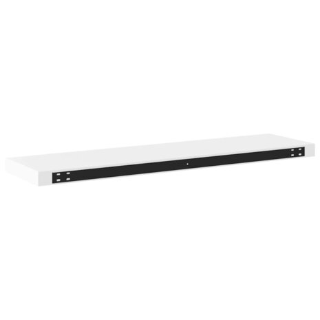 Wandschap zwevend 90x23,5x3,8 cm MDF wit 8