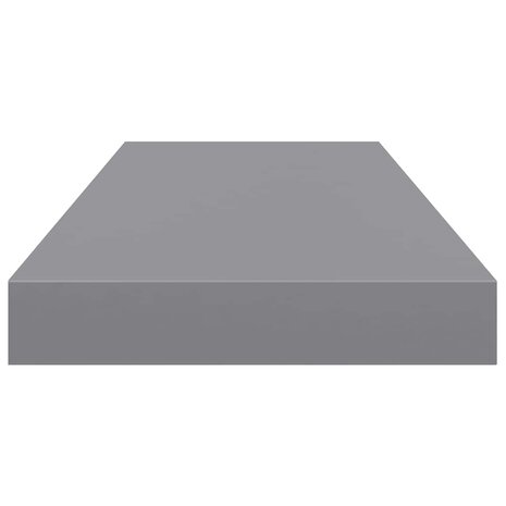 Wandschap zwevend 60x23,5x3,8 cm MDF grijs 7