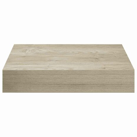 Wandschap zwevend 23x23,5x3,8 cm MDF eikenkleur 6