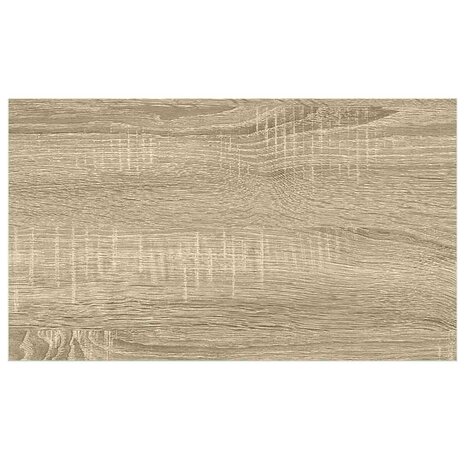 Wandschap zwevend 50x23,5x3,8 cm MDF eikenkleurig en wit 9