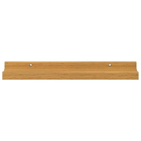 Wandplank Muurmontage 2 pcs Beige 40 x 9 x 3 cm Bewerkt hout 7