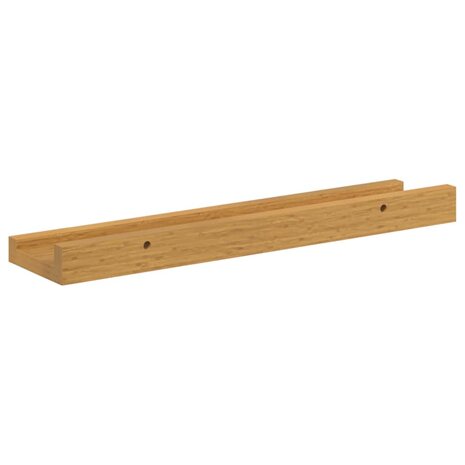 Wandplank Muurmontage 2 pcs Beige 40 x 9 x 3 cm Bewerkt hout 9