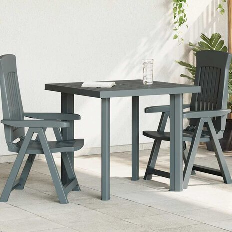 Tuintafel 80x75x72 cm kunststof groen 1