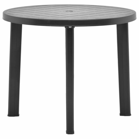 Tuintafel 89 cm kunststof antraciet 1