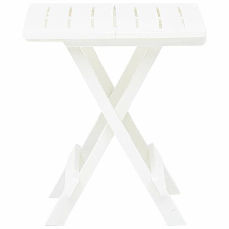 Tuintafel inklapbaar 45x43x50 cm kunststof wit  3