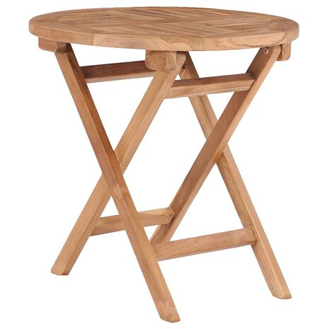 Tuintafel inklapbaar 45 cm massief teakhout 1