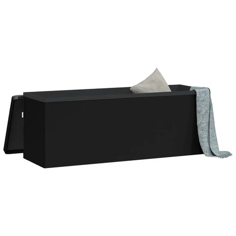Opbergbank inklapbaar PVC zwart 4